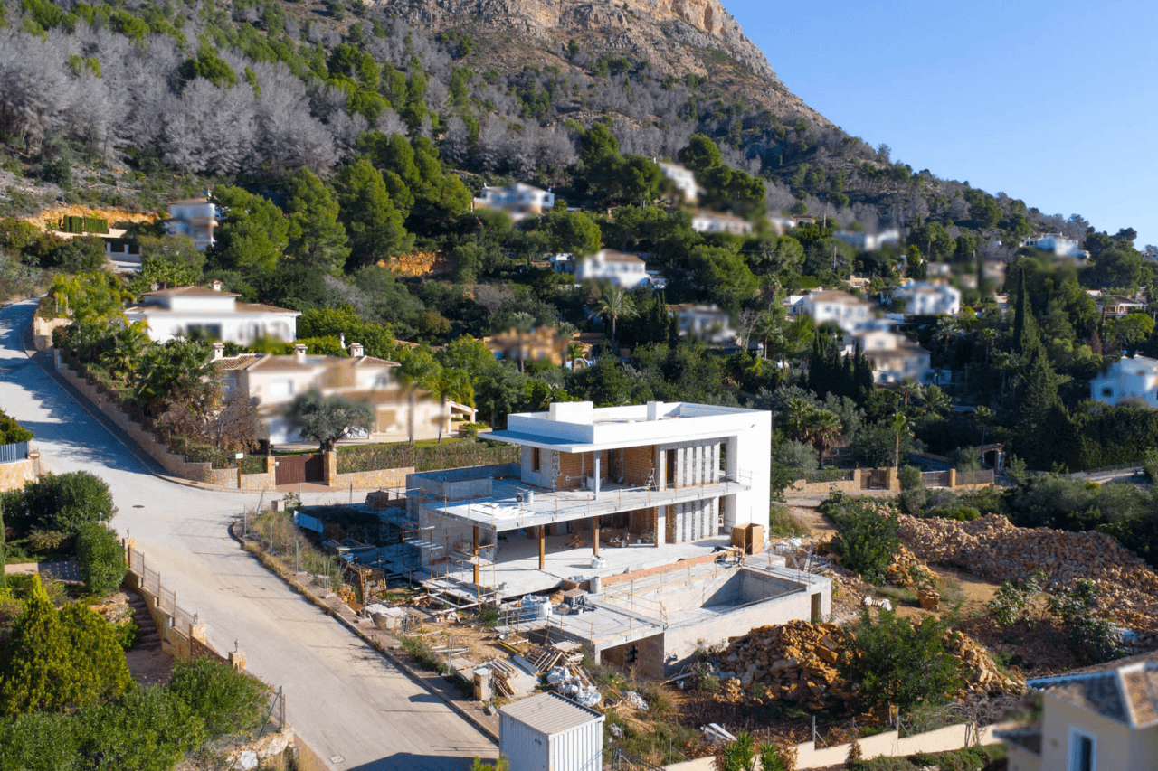 4480JAV Fantastique villa neuve en construction à vendre à Jávea
